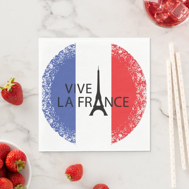 Serviette En Papier 14 juillet 14 juillet France National (En situation)