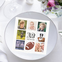 18e anniversaire fête photo collage garçon
