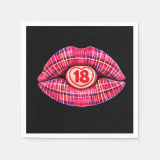 Serviette En Papier 18th birthday part Scottish tartan scotland gift