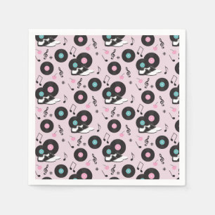 Serviette En Papier 1950 Retro Diner Anniversaire Serviettes - Sock Ho