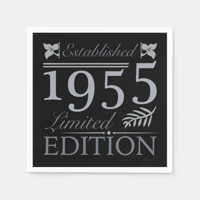 Serviette En Papier 1955 Limited Edition 70e anniversaire (Devant)