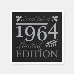 Serviette En Papier 1964 Edition Limitée 60 Ans