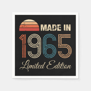 Serviette En Papier 1965 60e anniversaire Vintage