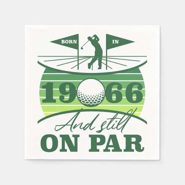Serviette En Papier 1966 60e anniversaire amateurs de golf (Devant)