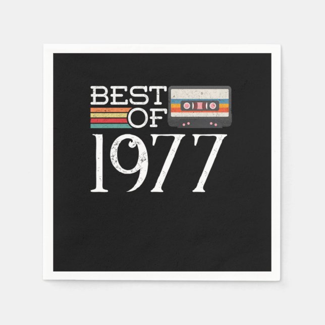 SERVIETTE EN PAPIER 1977 (Devant)