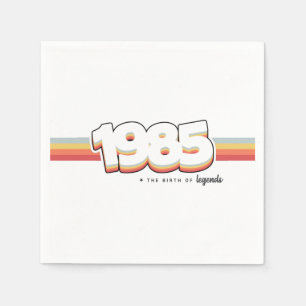 Serviette En Papier 1985 La naissance des légendes