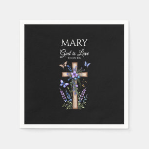 Serviette En Papier 1 Jean 4:16 Dieu est Amour – Christianisme Personn