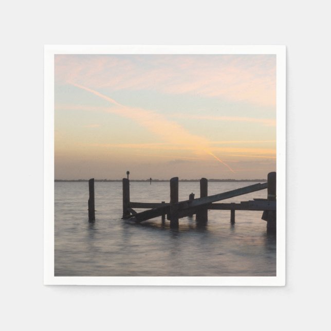 Serviette En Papier 1er coucher de soleil 2017 Cocoa Beach (Devant)