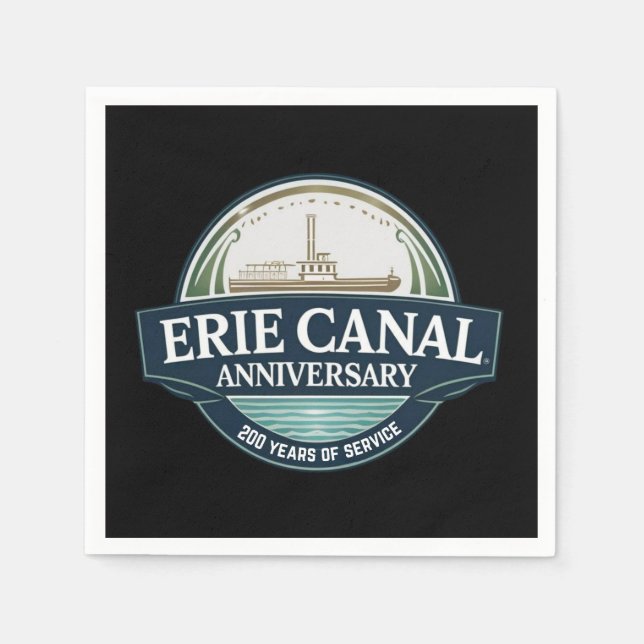 Serviette En Papier 200e anniversaire du canal Érié (Devant)