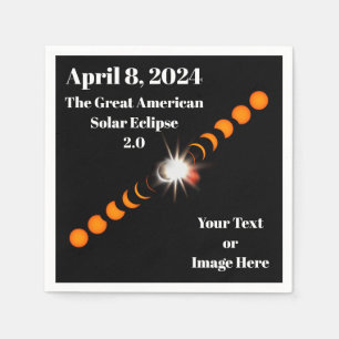 Serviette En Papier 2024 Total Solaire Eclipse Papier Napkin