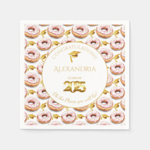 Serviette En Papier 2025 Plaque papier pour diplôme et Donuts and Degr