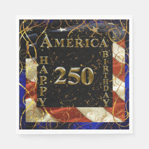 Serviette En Papier 250e anniversaire d'Amérique !