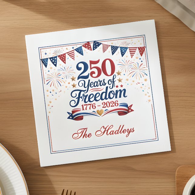 Serviette En Papier 250e anniversaire des États-Unis (Créateur téléchargé)