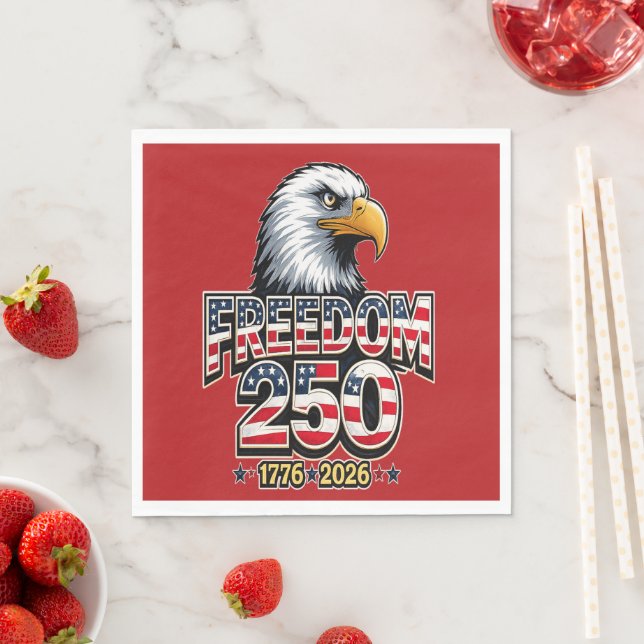 Serviette En Papier 250e anniversaire des États-Unis  (En situation)