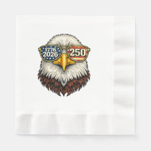 Serviette En Papier 250e anniversaire États-Unis 1776-2026 Aigle améri