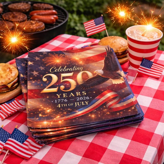 Serviette En Papier 250e anniversaire patriotique (Créateur téléchargé)