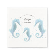 2e anniversaire Dusty Blue Seahorse