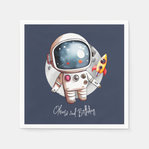 Serviette En Papier 2ème Deux La Lune Anniversaire Papier