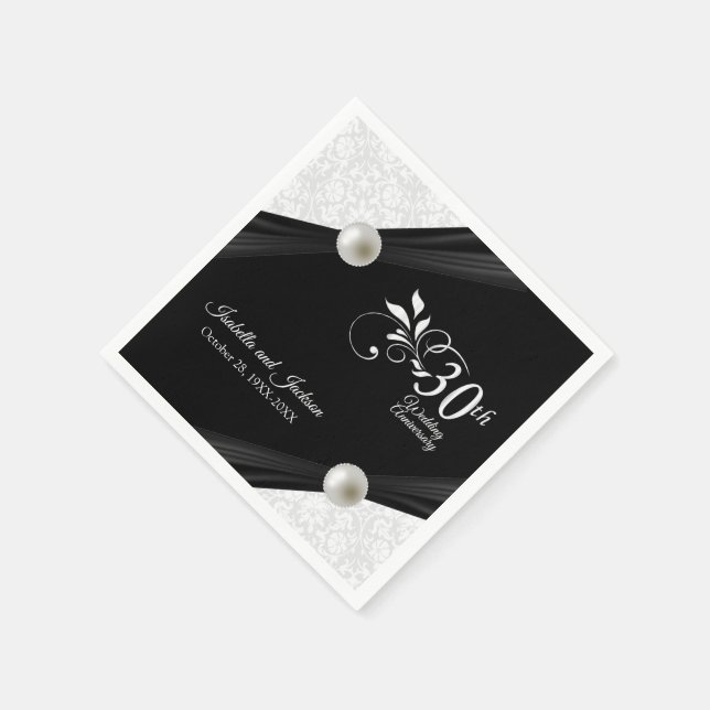 Serviette En Papier 30e anniversaire de Pearl Design (Coin)