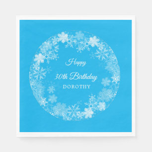 Serviette En Papier 30e anniversaire Wonderland Winter Wonderland Snow