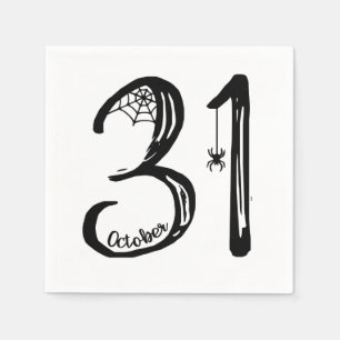 Serviette En Papier 31 octobre Spider Web