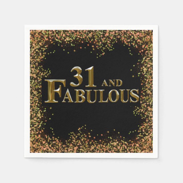 Serviette En Papier 31e anniversaire  (Devant)