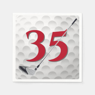Serviette En Papier 35e anniversaire Golf Club Napkins