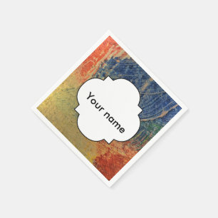 Serviette En Papier 3 couleurs de peinture