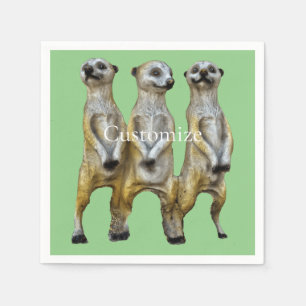 Serviette En Papier 3 Meerkats debats Thunder_Cove