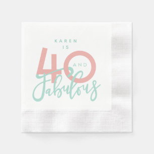 Serviette En Papier 40 et fabuleux