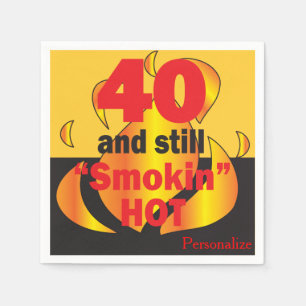 Serviette En Papier 40 et toujours Smokin chauds - quarantième