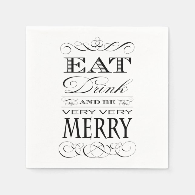 Serviette En Papier 40e anniversaire Dîner fête manger boire et être j (Devant)