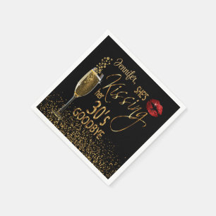 Serviette En Papier 40e anniversaire - Elle embrasse ses 30's Goodbye