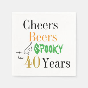 Serviette En Papier 40e anniversaire Halloween Soeurs Éffrayants fête