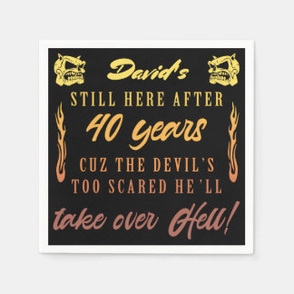 Serviette En Papier 40e Humour masculin