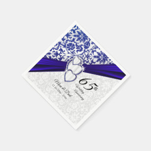 Serviette En Papier 45ème / 65ème anniversaire de Sapphire