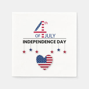 Serviette En Papier 4 juillet