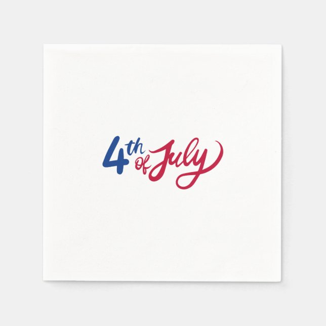 Serviette En Papier 4 juillet (Devant)
