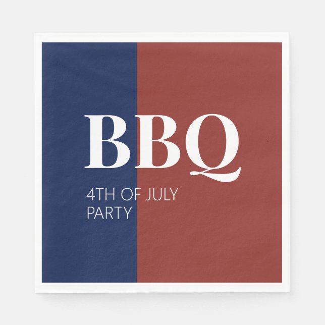 Serviette En Papier 4 juillet (Devant)