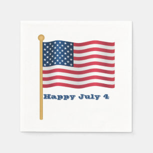 Serviette En Papier 4 juillet
