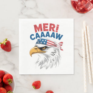 Serviette En Papier 4 juillet Aigle Liberté Patriotique