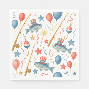 Serviette En Papier 4 juillet Fête de l'Indépendance pour les amateurs
