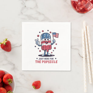 Serviette En Papier 4 juillet juste ici pour la sucette patriotique