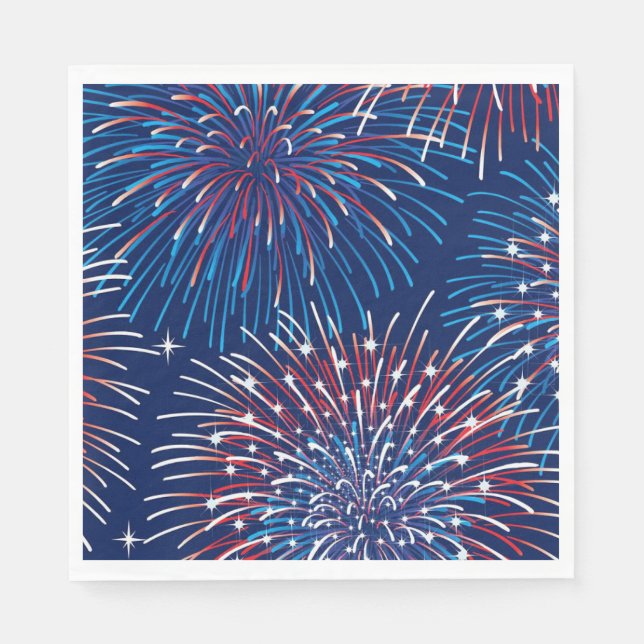 Serviette En Papier 4 juillet Papier serviettes (Devant)