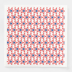 Serviette En Papier 4 juillet Patriotic Paper Napkins