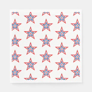 Serviette En Papier 4 juillet Patriotic Paper Napkins