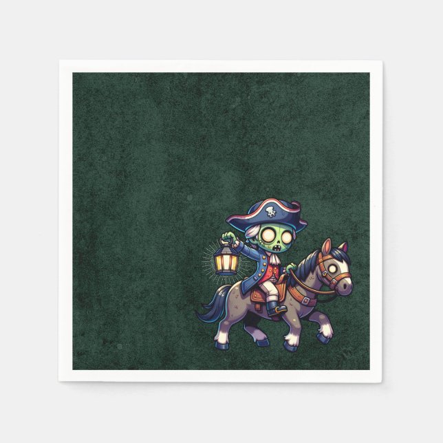 Serviette En Papier 4 juillet Zombie (Devant)