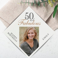 50 ans et Fabuleux Écriture Élégante Photo 50e Ann