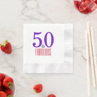 50 ans et fabuleux : fête d'anniversaire minimalis