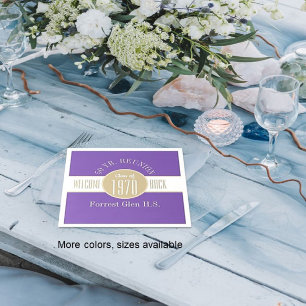 Serviette En Papier 50 ans Réunion Bienvenue Retour serviettes